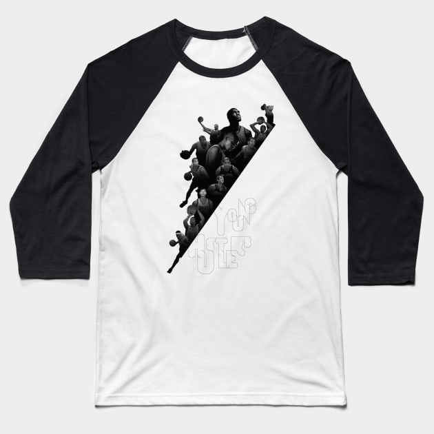 Basketball Player Baseball T-Shirt by hitext